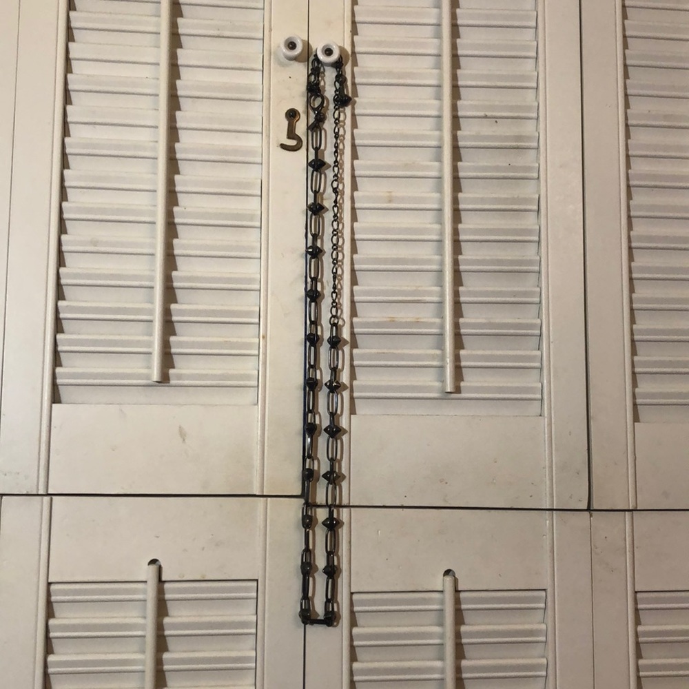 Studded necklace or belt gunmetal